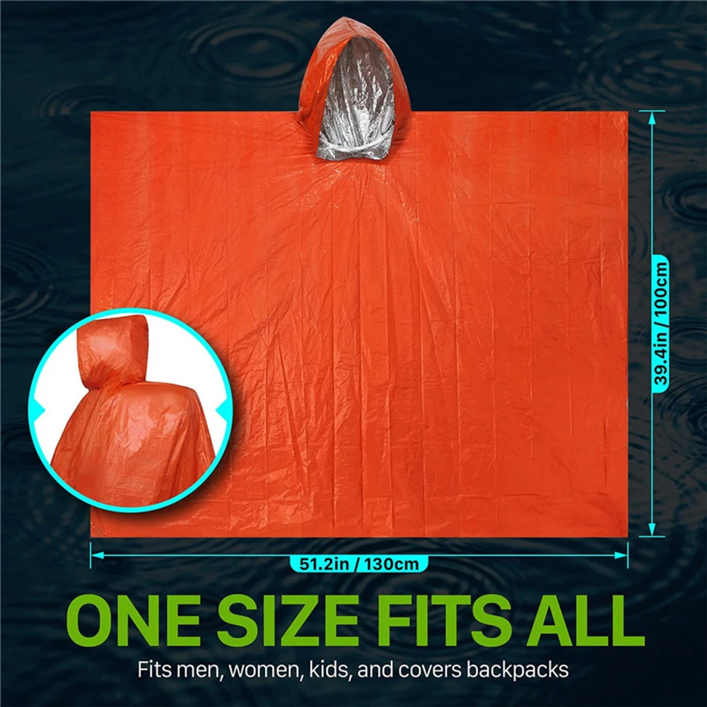LIFE Emergency Survival Poncho - Survival Blanket Reflective บทวิจารณ์และราคา