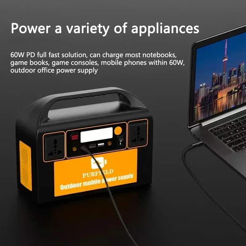 PURFIELD 220V 110V 300W Portab - Solar Emergency Charger บทวิจารณ์และราคา