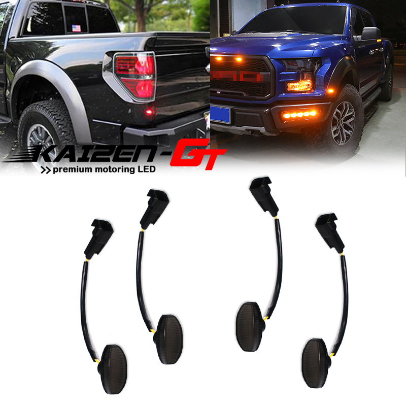 4PCS Smoked Lens Front Amber & - Signal Flare Kit บทวิจารณ์และราคา