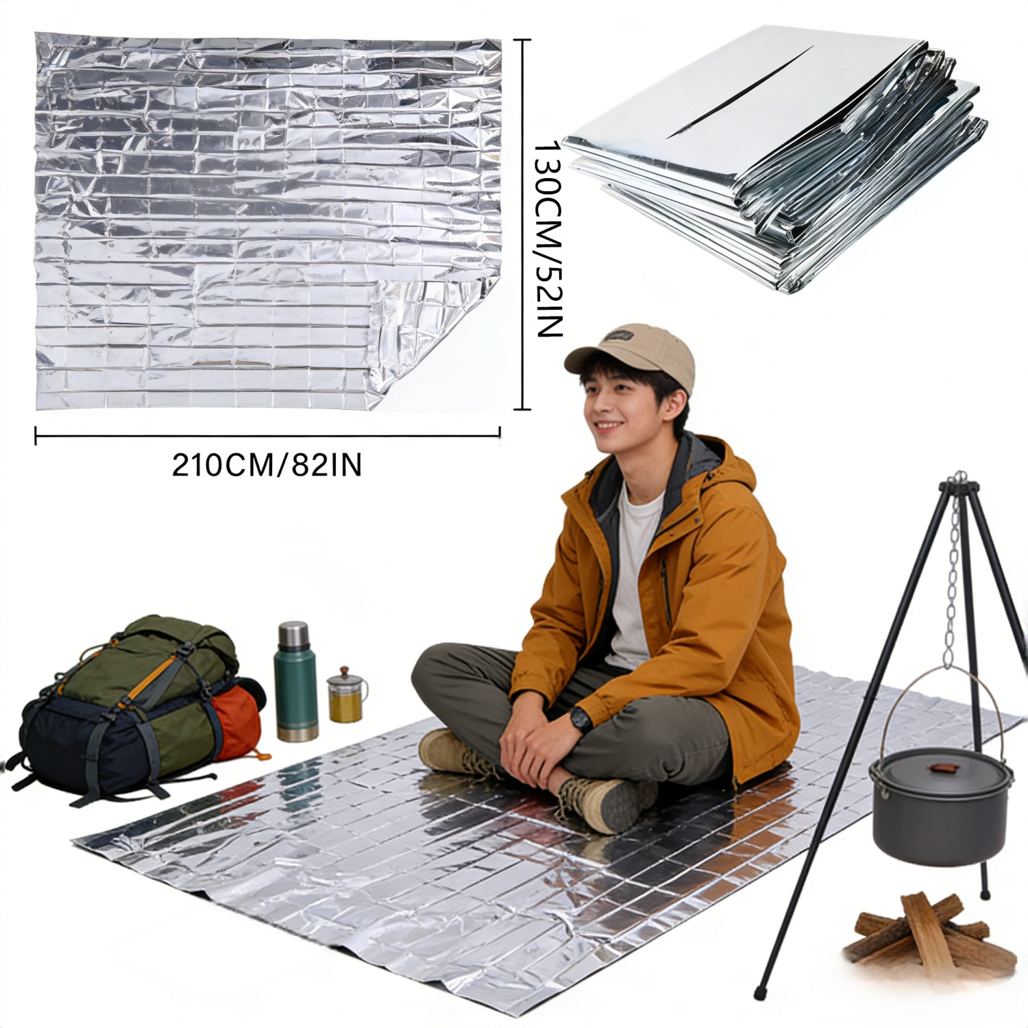 Foldable Reflective Survival B - Survival Blanket Reflective บทวิจารณ์และราคา