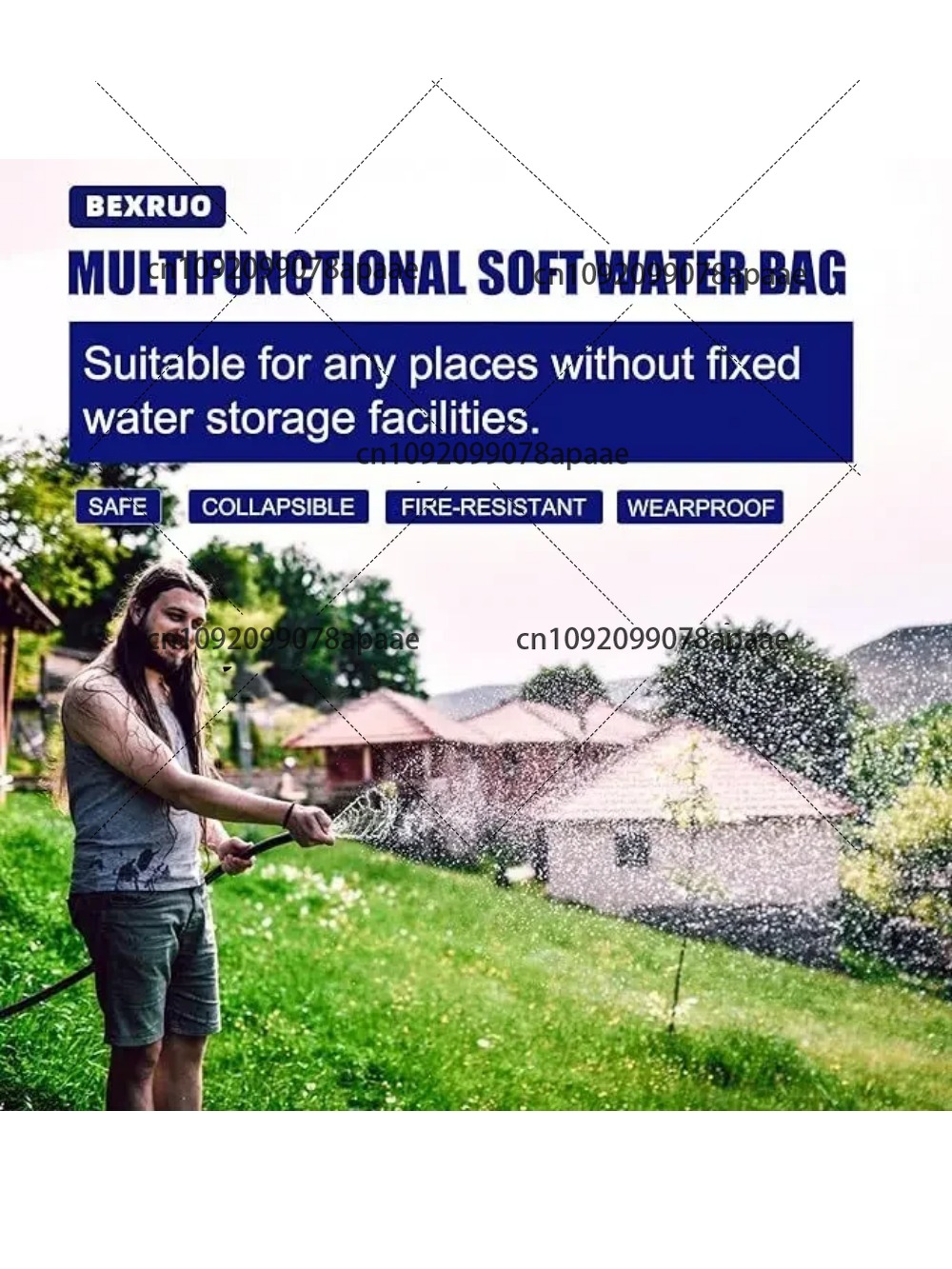 110L PVC Water Storage Bag, Po - Water Bag Collapsible บทวิจารณ์และราคา