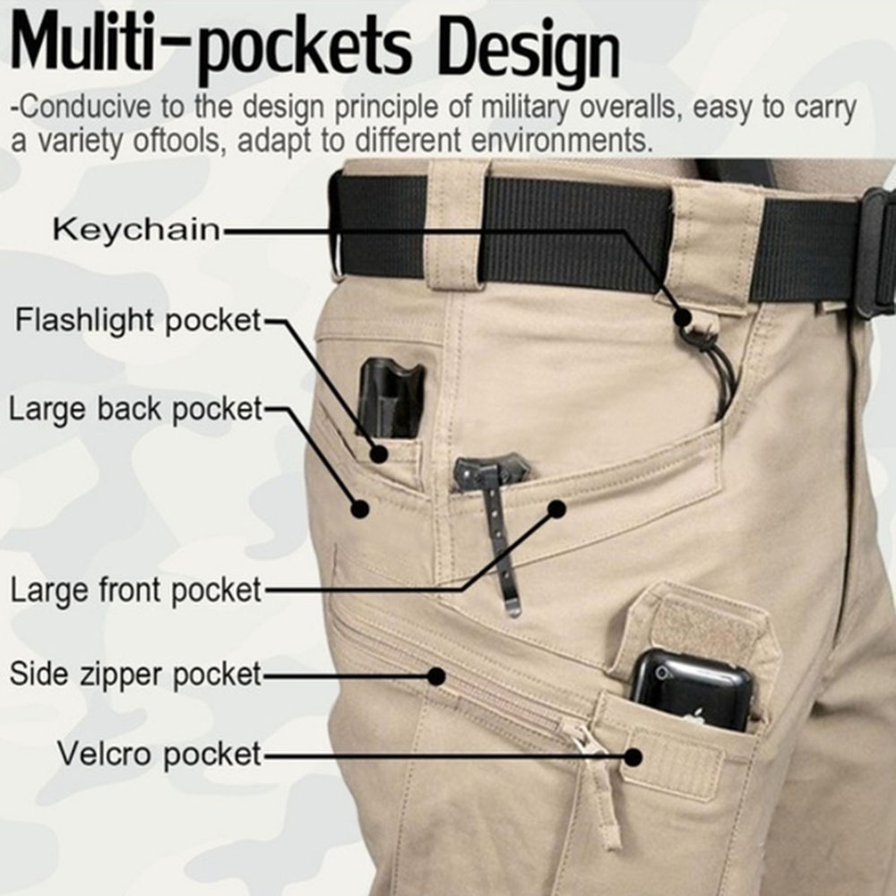 Men's Tactical Cargo Pants 6XL - Fishing Kit Compact บทวิจารณ์และราคา