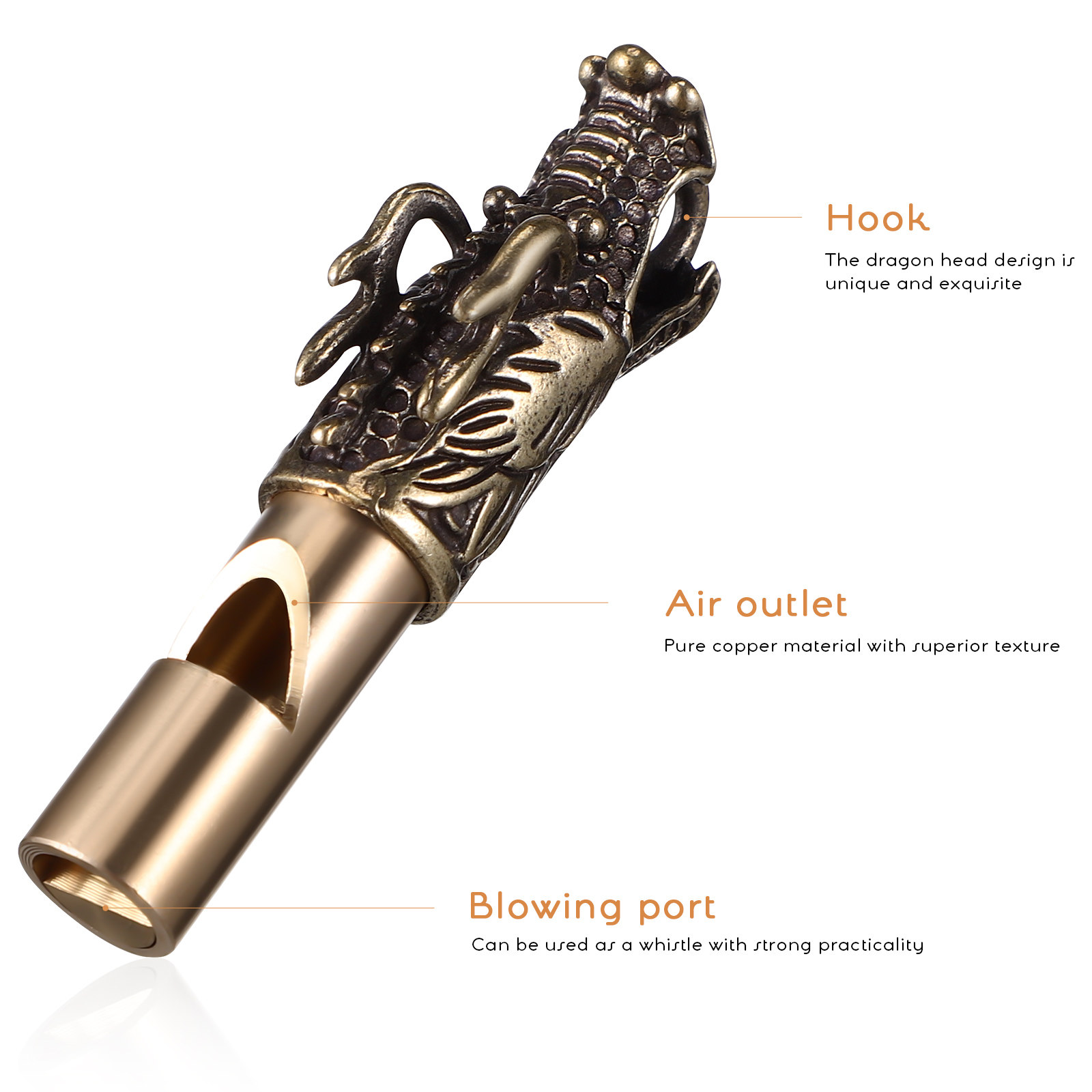 3Pcs Chinese Dragon Whistles B - Emergency Whistle Loud บทวิจารณ์และราคา